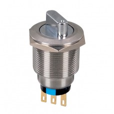 Διακόπτης Πόρτα Πίνακα Φ22 1NO+1NC Περιστροφικός 2Θέσεων IP65 EL-22X2